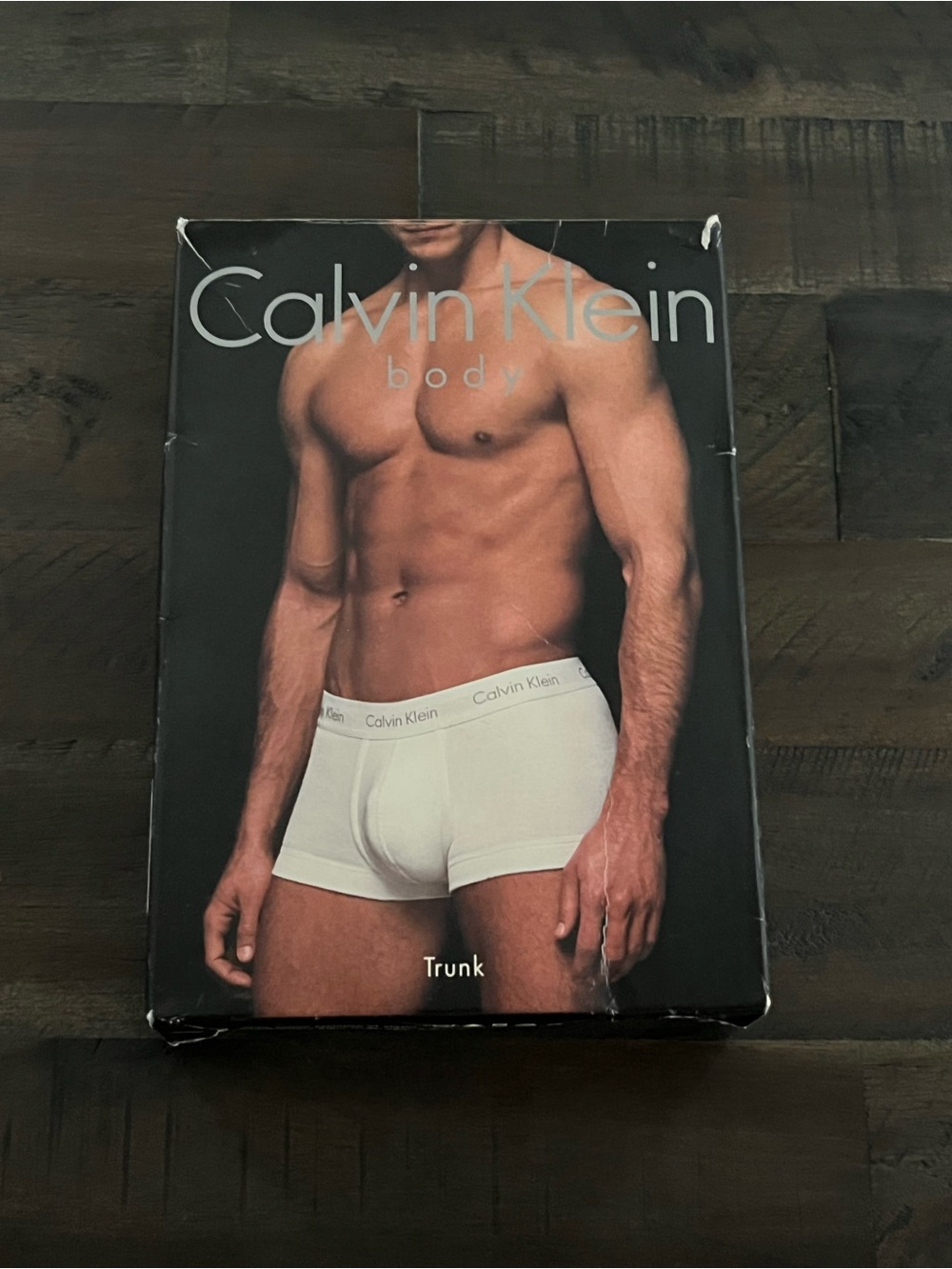 MENS CALVIN KLEIN BODY RETRO VINTAGE WHITE BOXER BRIEFS TRUNK